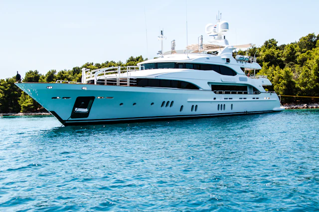 Luxury yacht ready for a private charter